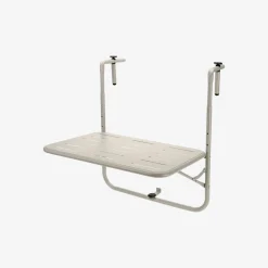 Mesa de balcón para colgar de metal beige 60x43cm