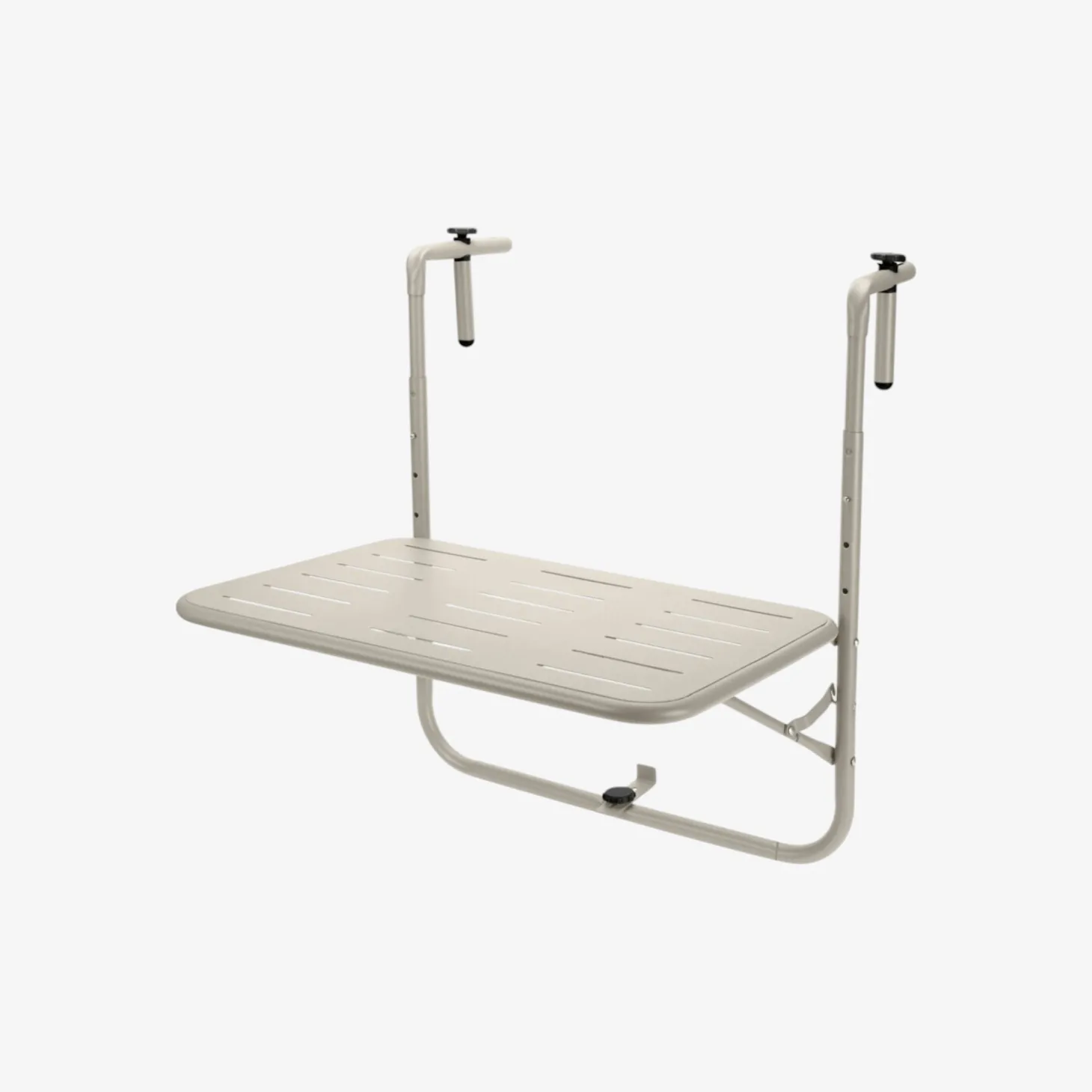 Mesa de balcón para colgar de metal beige 60x43cm