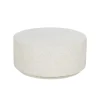 Mesa de centro de fibra de magnesio blanca Milo Ø90x40cm