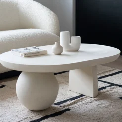 Mesa de centro de madera de mango Beca 107x71x38cm Clau&Chloe