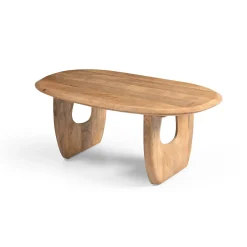 Mesa de centro de madera de mango Aero 120x70x48cm Clau&Chloe