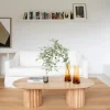 Mesa de centro de madera de acacia Mumbai 120x63x35cm Clau&Chloe