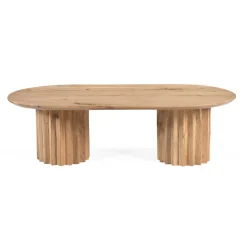 Mesa de centro de madera de acacia Mumbai 120x63x35cm Clau&Chloe