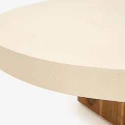 Mesa de centro de microcemento y madera de acacia Balin 105x60x30cm Clau&Chloe
