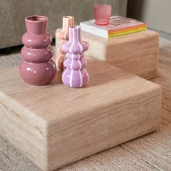 Mesa de centro de mármol Travertine 54x54x19cm Clau&Chloe