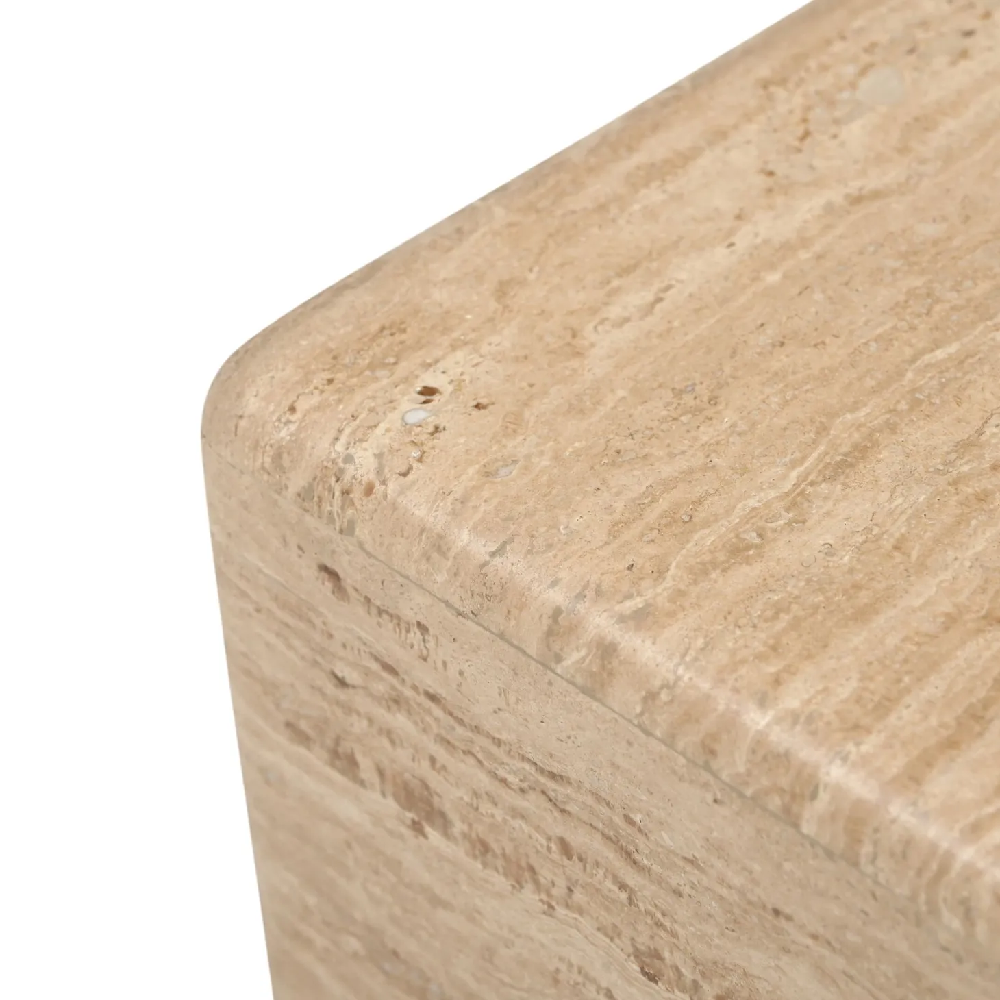 Mesa de centro de mármol Travertine 54x54x19cm Clau&Chloe