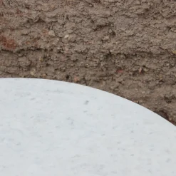 Mesa de centro de mármol y madera Berlín Ø90x45 Clau&Chloe
