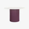 Mesa de comedor de madera de mango y mármol Zurich Ø120x76cm Clau&Chloe