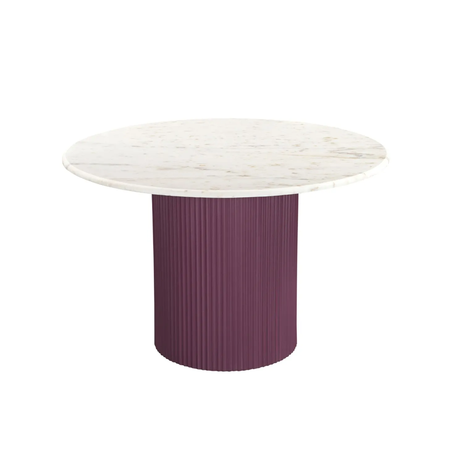 Mesa de comedor de madera de mango y mármol Zurich Ø120x76cm Clau&Chloe
