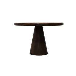 Mesa de comedor de madera de mango Lisboa Ø120x76cm Clau&Chloe