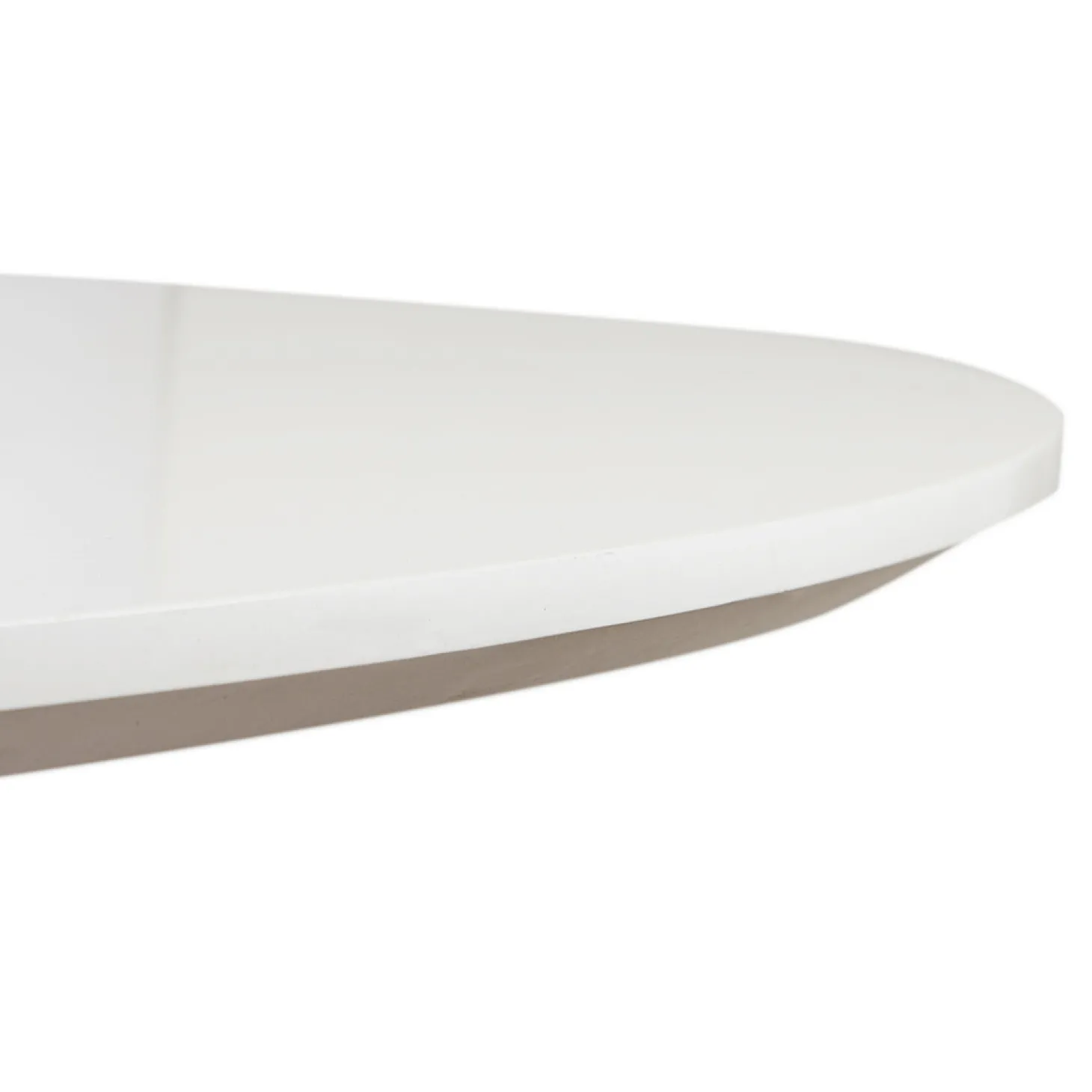 Mesa de comedor de madera blanca Leisure Ø100x75cm