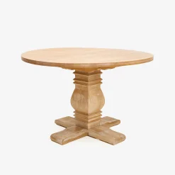 Mesa de comedor de madera de olmo Toulouse Ø120x76cm