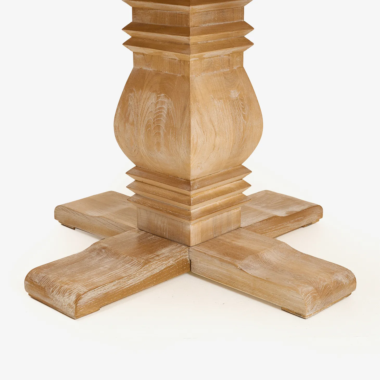 Mesa de comedor de madera de olmo Toulouse Ø120x76cm