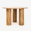 Mesa de comedor de madera de acacia Siba Ø120x77cm Clau&Chloe
