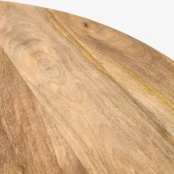 Mesa de comedor de madera de acacia Siba Ø120x77cm Clau&Chloe