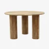 Mesa de comedor de madera de mango Singapur Ø120x76cm Clau&Chloe