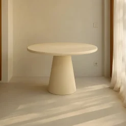 Mesa de comedor de microcemento Kurli Ø120x75cm Clau&Chloe