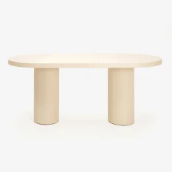 Mesa de comedor de microcemento Kurli 180x90x76cm Clau&Chloe