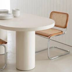 Mesa de comedor de microcemento Kurli 180x90x76cm Clau&Chloe
