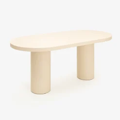 Mesa de comedor de microcemento Kurli 180x90x76cm Clau&Chloe