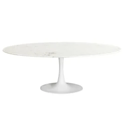 Mesa de comedor de mármol y metal Hefei 200x100x76cm Clau&Chloe