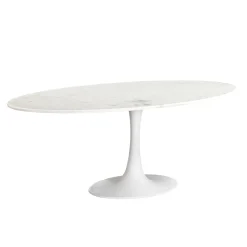 Mesa de comedor de mármol y metal Hefei 200x100x76cm Clau&Chloe