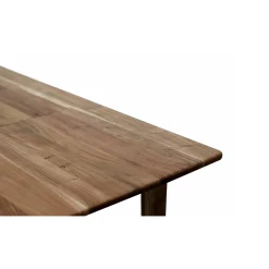 Mesa de comedor extensible de madera de acacia Balco 140/180x90x77cm