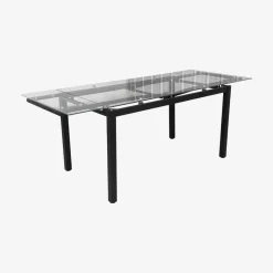 Mesa de comedor extensible de cristal Praga 200/140x80x76cm