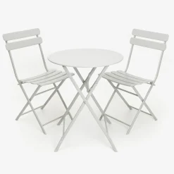 Mesa de jardín plegable gris Bistro Ø60x70cm