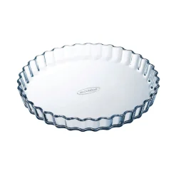 Molde redondo ondulado de vidrio Ocuisine Ø27cm