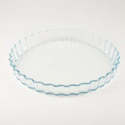 Molde redondo ondulado de vidrio Ocuisine Ø27cm