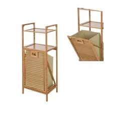 Mueble de baño de bambú 40x30x95cm