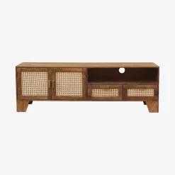 Mueble de televisión de madera de mango Merlín 175x45x57cm Clau&Chloe