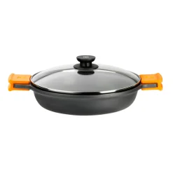 NO WEB - Cacerola baja de aluminio fundido con tapa Efficient de Bra Ø28cm