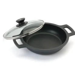 NO WEB - Cacerola baja de aluminio fundido con tapa Efficient de Bra Ø28cm