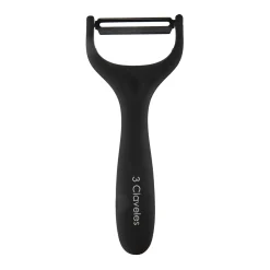 Pelador negro de acero inoxidable Soft Touch 15cm 3 Claveles