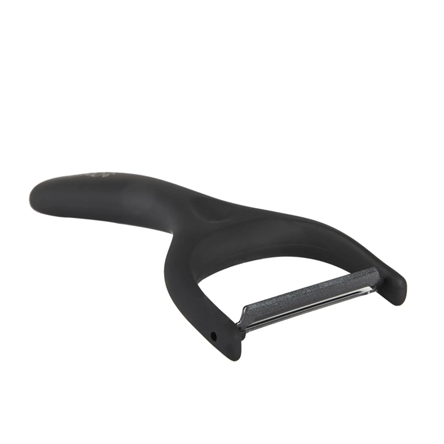 Pelador negro de acero inoxidable Soft Touch 15cm 3 Claveles