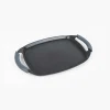 Plancha asador aluminio forjado 36x26cm