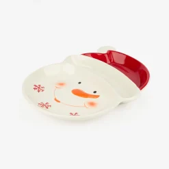 Plato de dolomita Snowman 30x23x3,5cm
