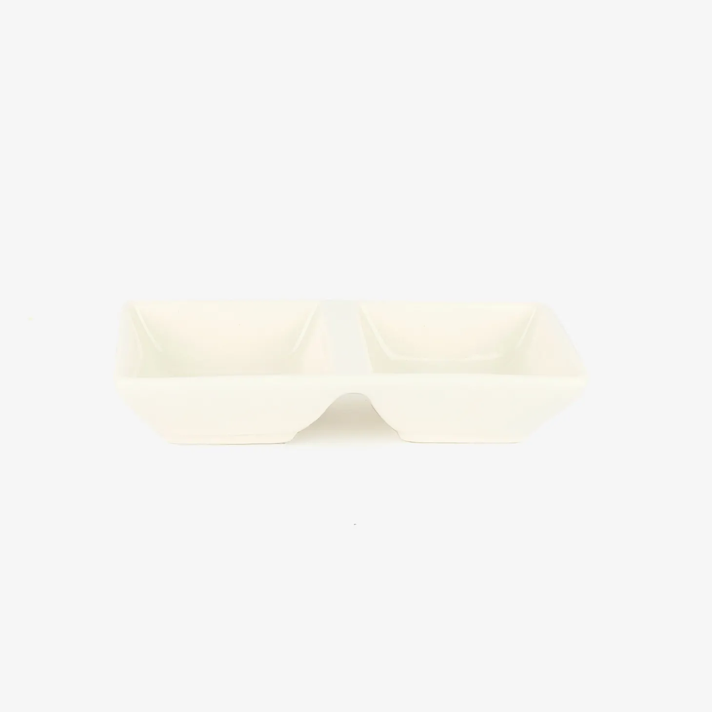 Plato de porcelana para aperitivos 15x7cm