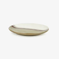 Plato de postre de cerámica caqui Sotres Ø21cm