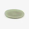 Plato de postre de gres verde Beget Ø20cm