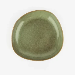 Plato hondo de gres verde Beget Ø21cm