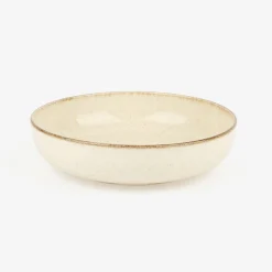 Plato hondo de porcelana marfil Olite Ø19cm