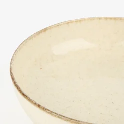 Plato hondo de porcelana marfil Olite Ø19cm