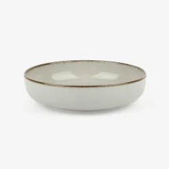 Plato hondo de porcelana gris Olite Ø19cm