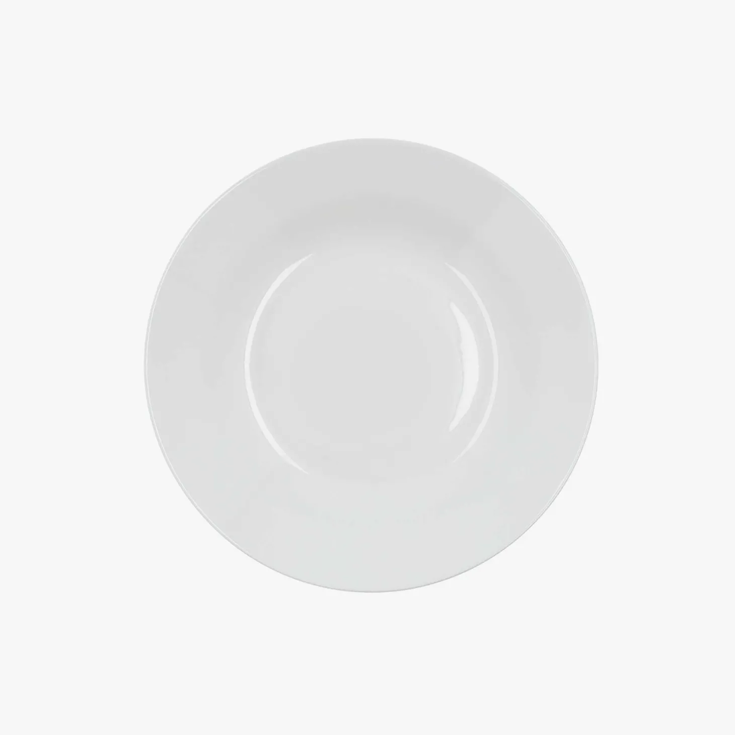 Plato hondo porcelana blanca Vetra Ø22,5cm