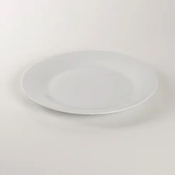 Plato llano blanco de porcelana Basic 27cm