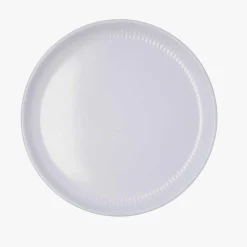 Plato llano de cerámica gris Ø26cm Bari