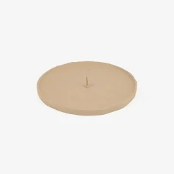 Portavelas beige 11cm